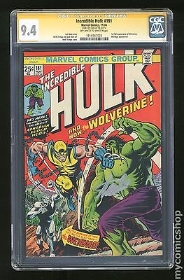 Incredible Hulk 19621999 1st Series 181 CGC 94 SS 1316547003