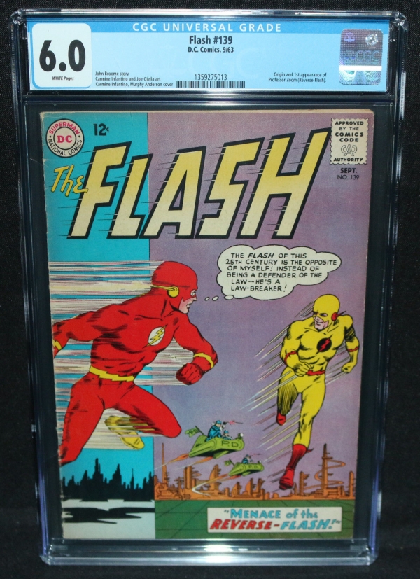 Flash 139  1st Appearance of Reverse Flash Professor Zoom CGC Grade 60  1963