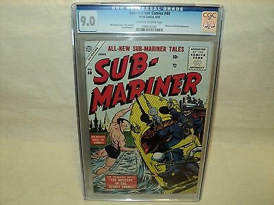 SubMariner 40 CGC 90 OWW pgs Namora Byrrah Atlas Comics 1955 c06111