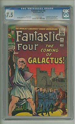 Fantastic Four 48 CGC 75 OWW pg 1st app Silver Surfer  Galactus c09469