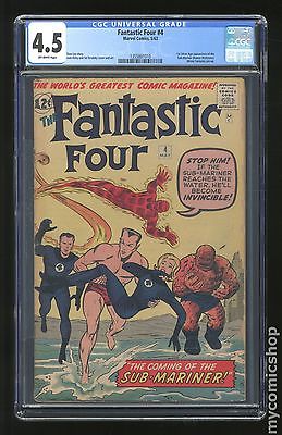 Fantastic Four 1961 1st Series 4 CGC 45 1355861010