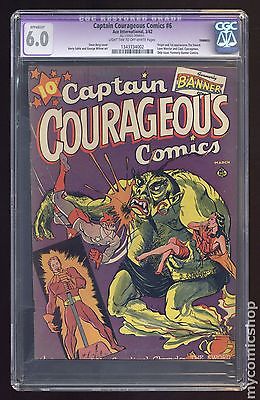Captain Courageous Comics 1942 6 CGC 60 RESTORED 1343334002