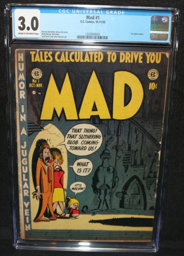 MAD Magazine 1  1st Satire Comic  EC Comics  CGC Grade 30  1952