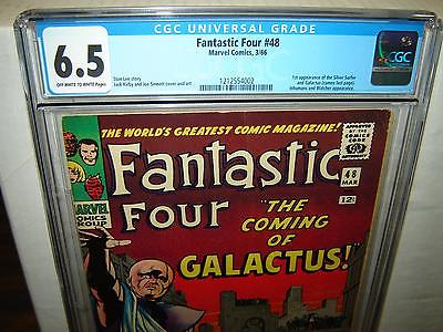 Fantastic Four 48 CGC 65 OWW p 1st Silver Surfer  Galactus 1966 r00042