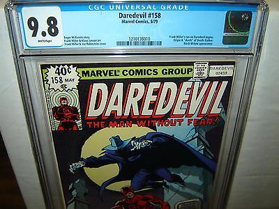 Daredevil 158 CGC 98 White p 1st ish of Frank Miller run 1979 r00030