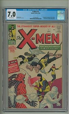 XMen 1 CGC 70 OW p Origin1st app XMen  Magneto Kirby 1963 c10536