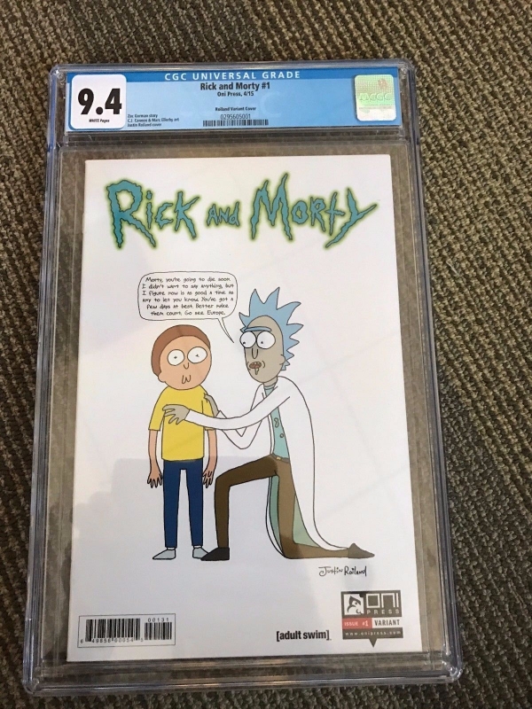 Rick and Morty 1 Justin Roiland Variant 150 CGC 94