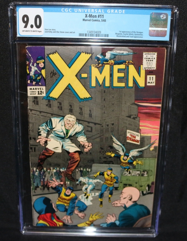 XMen 11  1st App of the Stranger  Brotherhood App  CGC Grade 90  1965