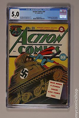 Action Comics 1938 DC 59 CGC 50 0962620004