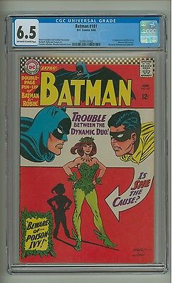 Batman 181 CGC 65 OWW p 1st app Poison Ivy Batman  Robin pinup c10517