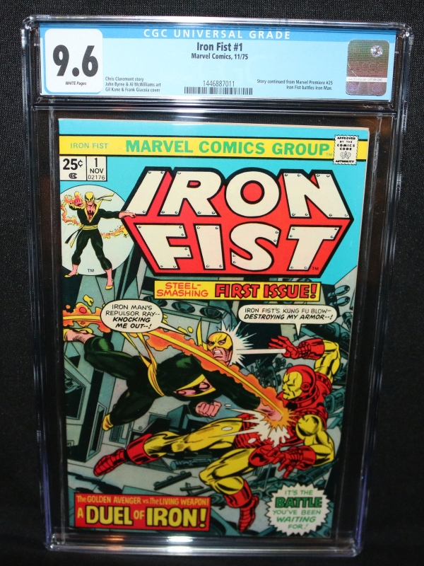 Iron Fist 1  Story Contd from Marvel Premiere 25  CGC Grade 96  1975