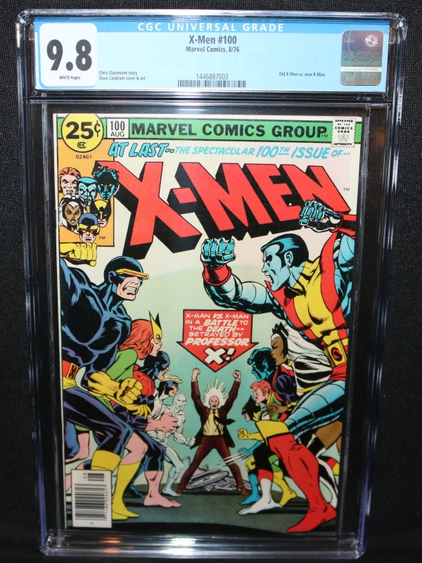 XMen 100  Old XMen vs New XMen  CGC Grade 98  1976