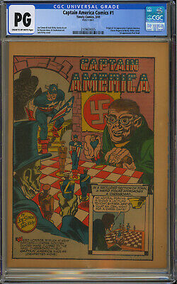 Captain America Comics 1 Page 9 Only 1st App Simon  Kirby Timely CGC 1941