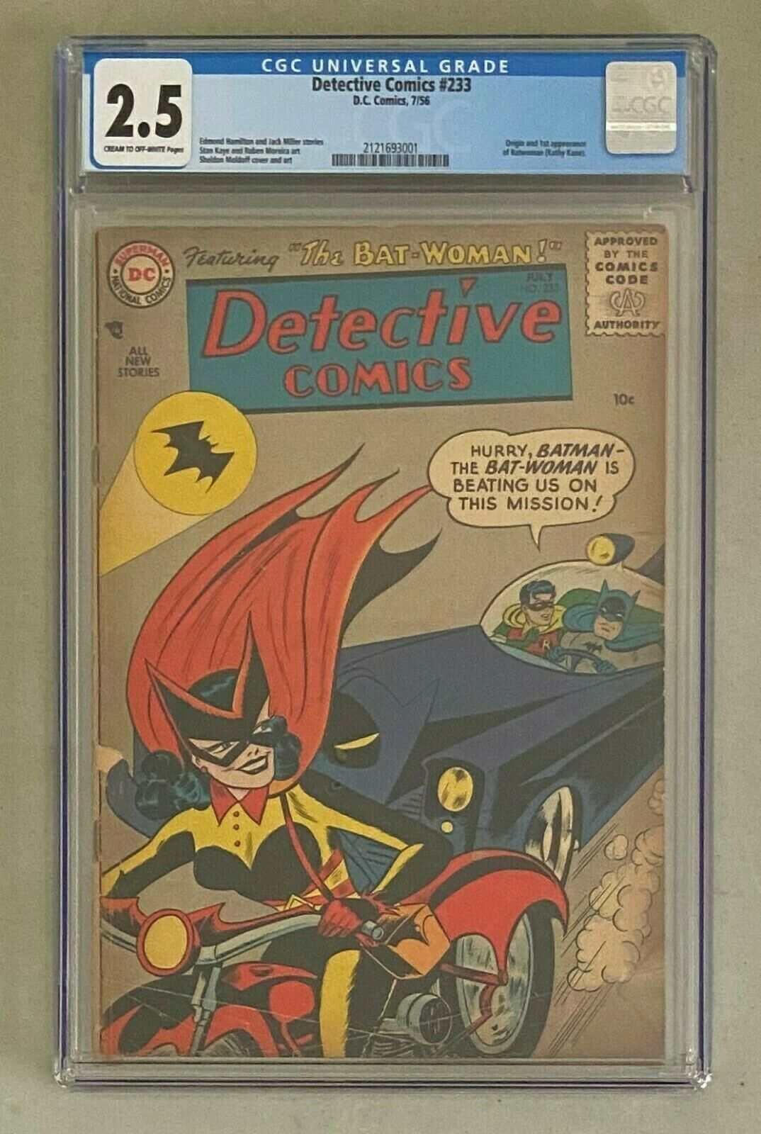 DETECTIVE COMICS 233 DC Comics 1956 Batman CGC 25 Batwoman 1st Appearance