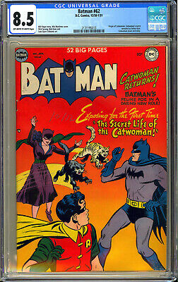 Batman 62 High Grade Original Owner Catwoman Origin DC Comic 1950 CGC 85