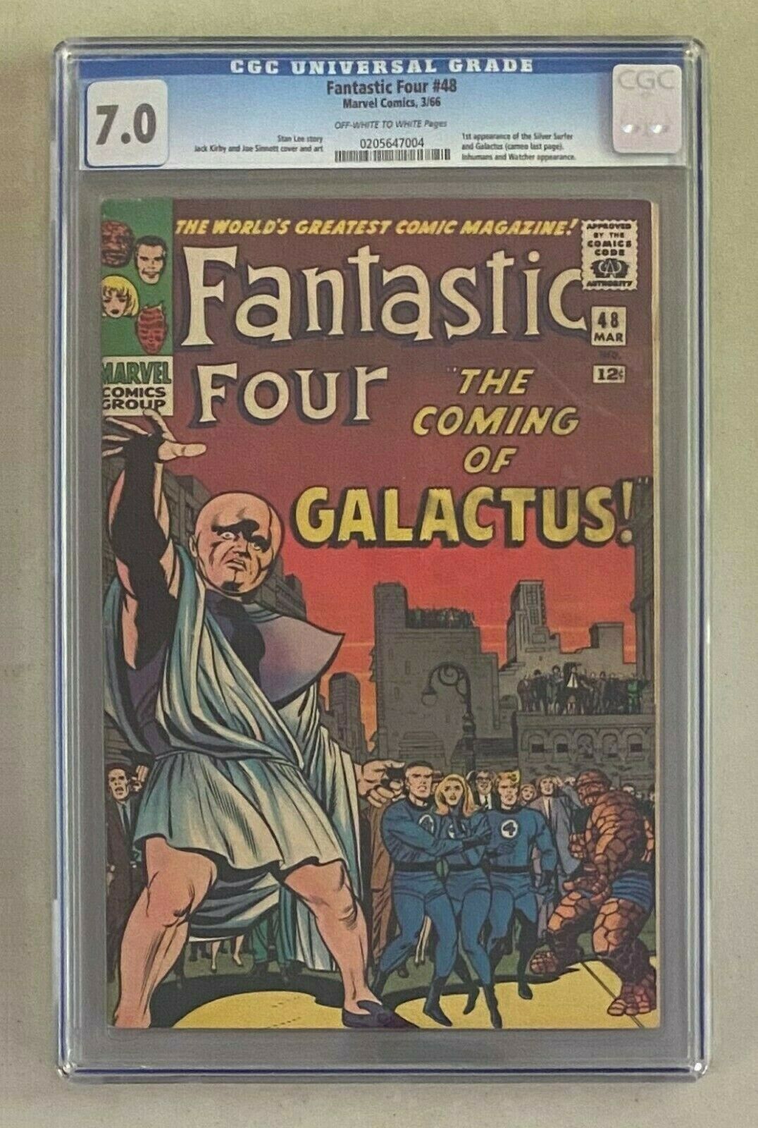 FANTASTIC 4 FOUR 48 Marvel Comics 1966 CGC 70 Silver Surfer 1st Appearance 