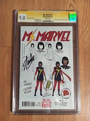 MS MARVEL 1 MCKELVIE VARIANT SIGNED STAN LEE 98 CGC SS KAMALA KAHN