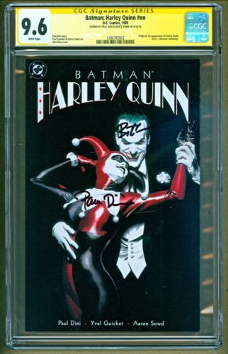 Batman Harley Quinn nn 1999 DC 1st print SIGNED Paul Dini Bruce Timm CGC 96