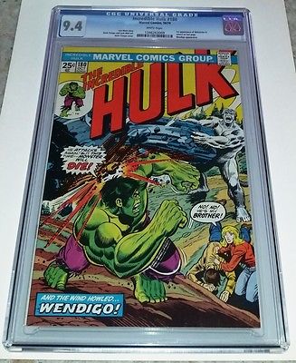Incredible Hulk 180  1st brief WOLVERINE appearance 1974  Stunning CGC 94