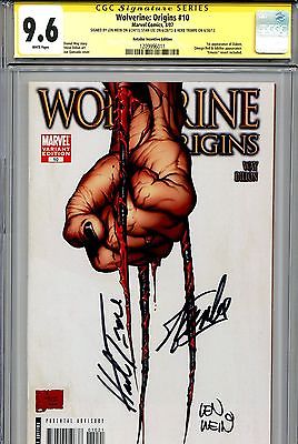Wolverine Origins 10 CGC 96 SS Stan Lee Way Wein Quesada RRP 3rd claw variant