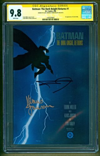 Batman Dark Knight Returns 1 1986 DC SIGNED Frank Miller Klaus Janson CGC 98