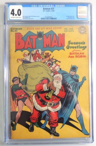 L108 BATMAN 27 DC Comics CGC 50 VGFN 1945 Penguin Appearance