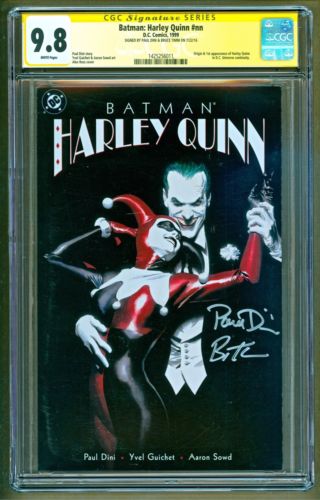 Batman Harley Quinn nn 1999 DC 1st print SIGNED Paul Dini Bruce Timm CGC 98