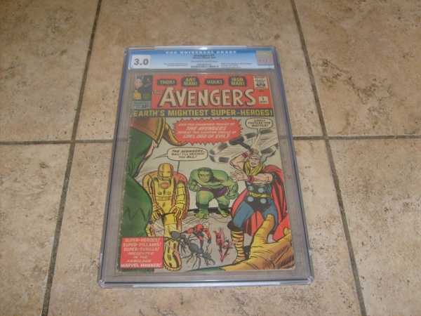 AVENGERS 1 CGC 30 1963 CLASSIC KIRBY CAPTAIN AMERICA IRON MAN THOR HULK LOKI