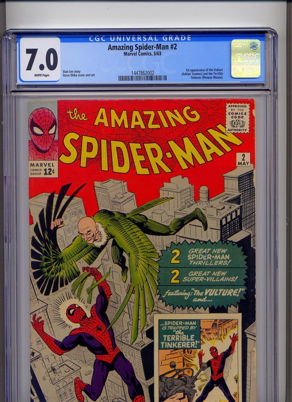 Amazing Spiderman 2 1963 Ditko CGC 70