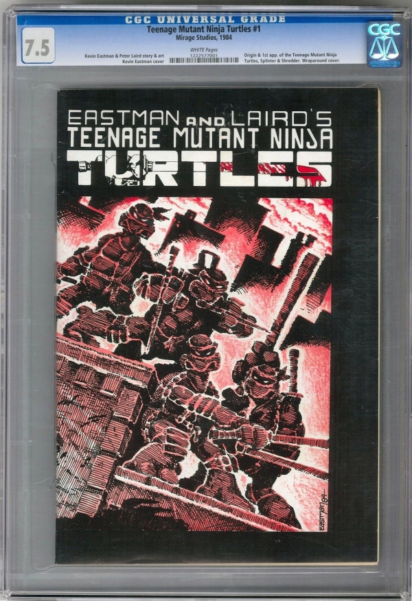 Teenage Mutant Ninja Turtles 1 CGC 75 W 1st Print Origin  1st Appearance 