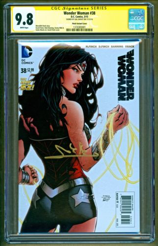 Wonder Woman 38 2015 DC 1100 David Finch Variant Signed Gal Gadot SS CGC 98