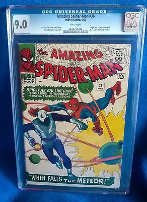 Amazing Spiderman  36 CGC 90 W pages VFNM