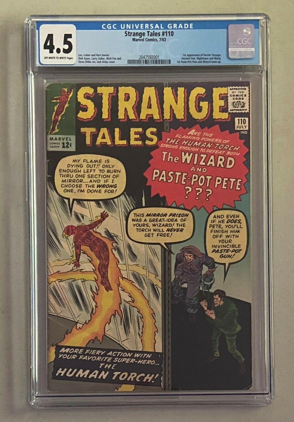 STRANGE TALES 110 Marvel Comics 1963 CGC 45 Doctor Strange 1st Appearance 