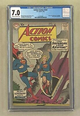 ACTION COMICS 252 DC 1959 SUPERMAN CGC 70 Supergirl Origin 1st Appearance