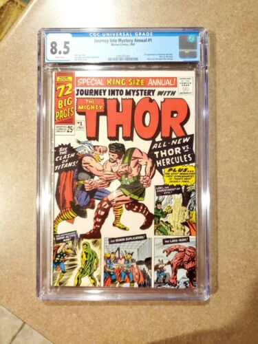 Journey Into Mystery Annual 1 CGC 85 1965 1st Appearance Hercules Zeus Thor WP