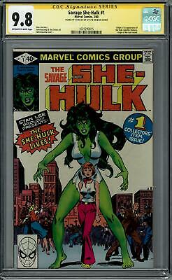 Savage SheHulk 1 CGC 98 Stan Lee Signature Series OWW 1st SheHulk