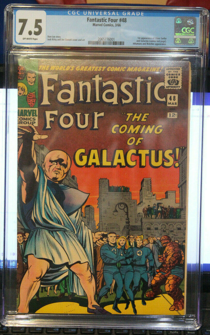 Fantastic Four 48 CGC 75 1st App Silver Surfer Galactus Marvel 1966 with Notes