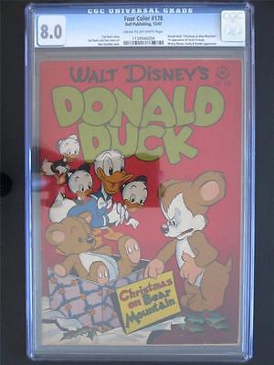 Four Color 178 DELL 1947  CGC 80 VF  Donald Duck  1st App of Uncle Scrooge