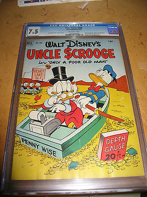 UNCLE SCROOGE Four Color 386 CGC 75 First Issue Carl Barks Key SHARP 1952