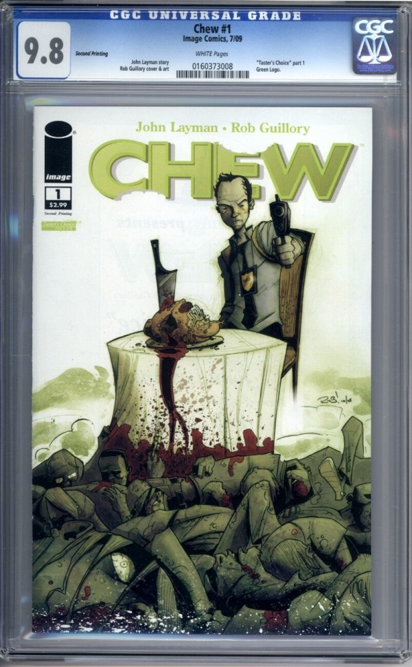 Chew 1  Tasters Choice Part 1   Scarce 2nd Print    CGC 98