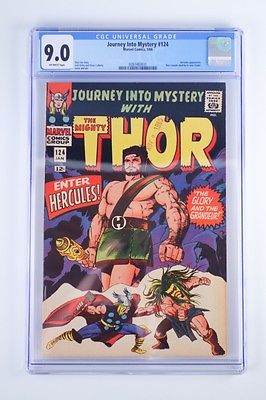 1966 Marvel Journey Into Mystery Thor 124 Silver Age Comic CGC Graded 90