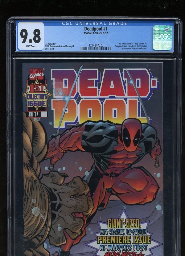 DEADPOOL 1 CGC GRADED 98 WHITE PAGES 1997 1214247023