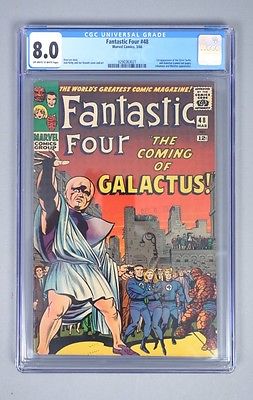 Vintage 1966 Marvel Comics Fantastic Four 48 CGC Graded 80 Silver Age Comic