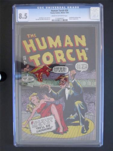 Human Torch 29 TIMELY 1947  CGC 85 VF 3rd HIGHEST GRADE  SubMariner App