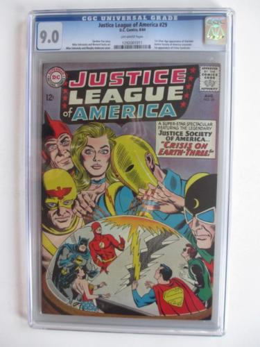 Justice League of America  29  CGC NEAR MINT 90 NM GRADE  1st SA Starman DC