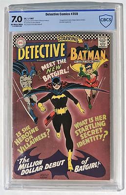 CBCS 70 Detective Comics 359 DC Comics 1967 1st App BATGIRL VF CGC Key Issue