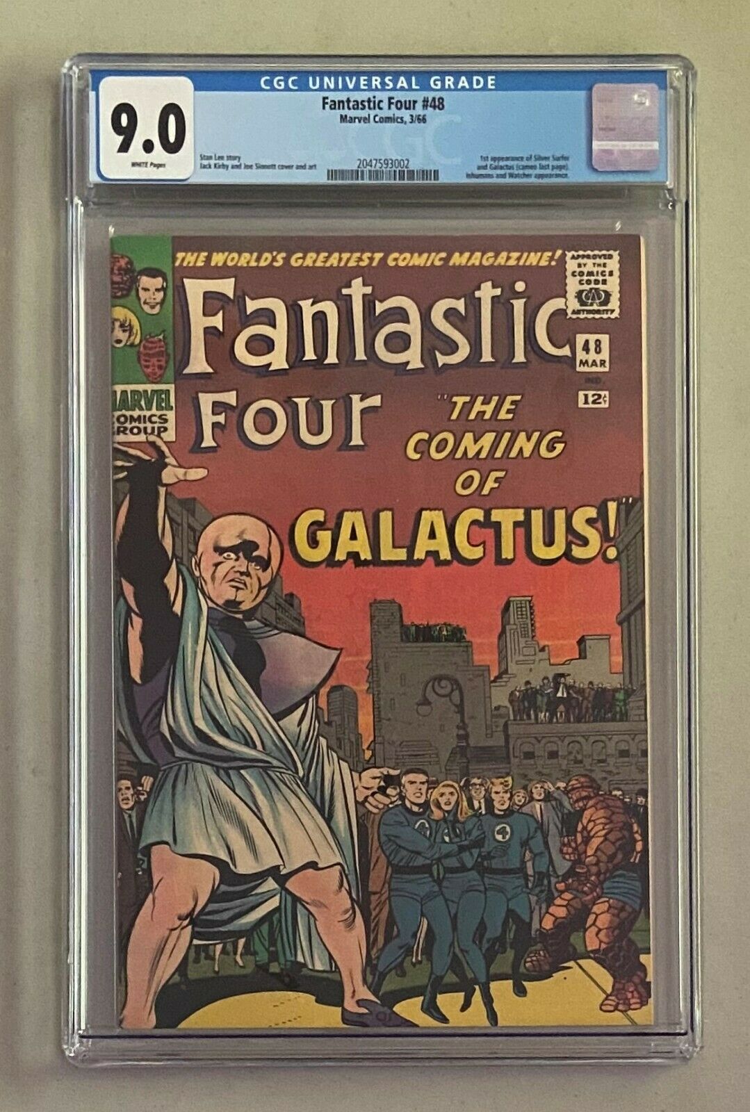 FANTASTIC 4 FOUR 48 Marvel Comics 1966 CGC 90 Silver Surfer 1st Appearance 