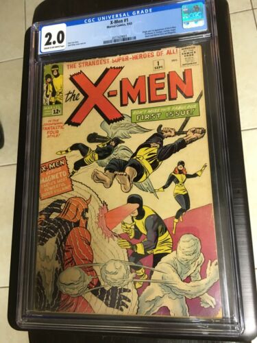 XMen 1 CGC 20 Cr To OW Pgs 1963 Stan Lee Jack Kirby 3 Day Auction No Reserve