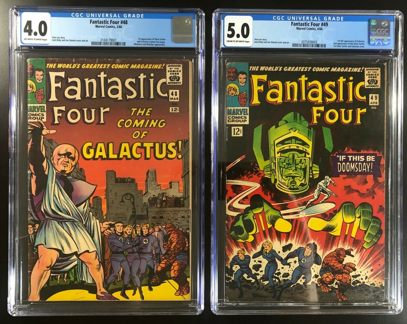 Fantastic Four 48  49 CGC 40  50 