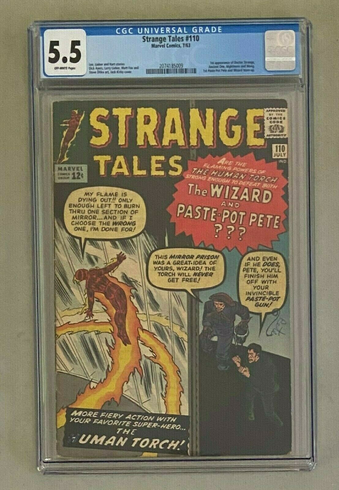 STRANGE TALES 110 Marvel Comics 1963 CGC 55 Doctor Strange 1st Appearance 